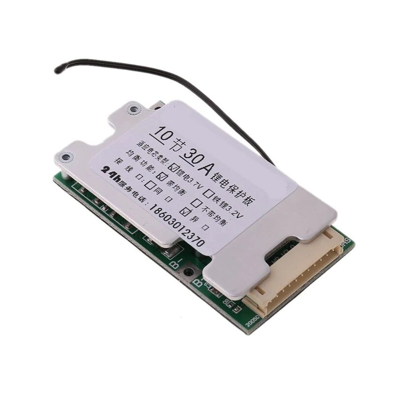 10S 36V 30A Li-ion Lithium 18650 Battery BMS PCB Power Protection with Balance