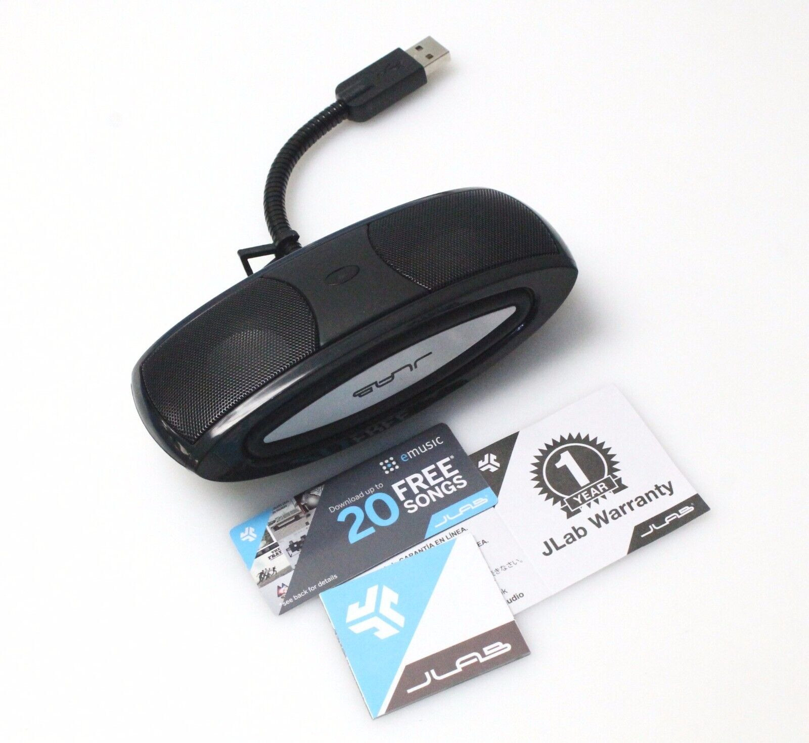 NEW SEALED JLAB XBASS-BLK-BOX JLAB AUDIO B-FLEX USB POWER LAPTOP X-BASS SPEAKER