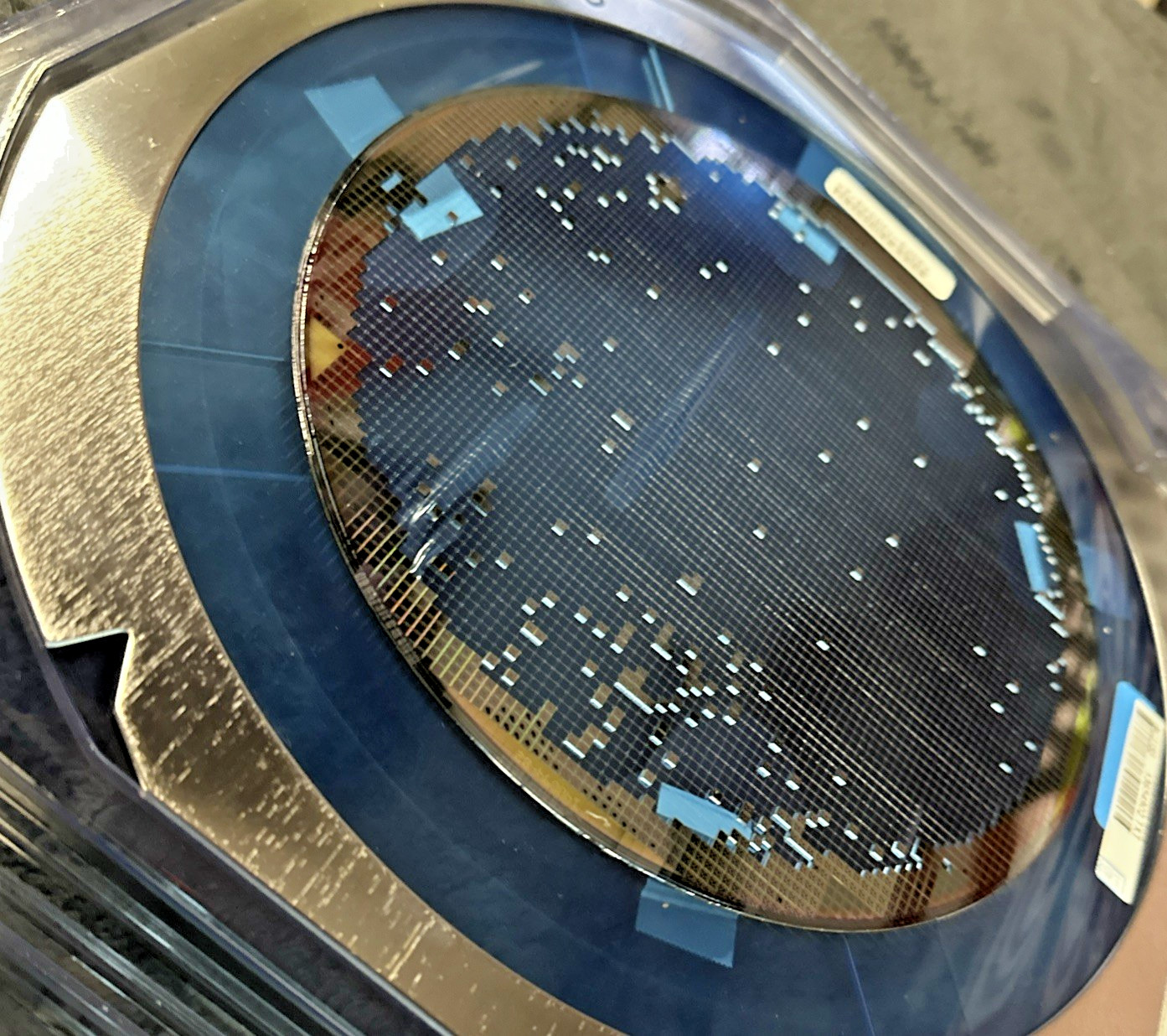 8 inch Silicon Wafer Test Mask Artistic Pattern **ELECTRONIC WAFER MAP**