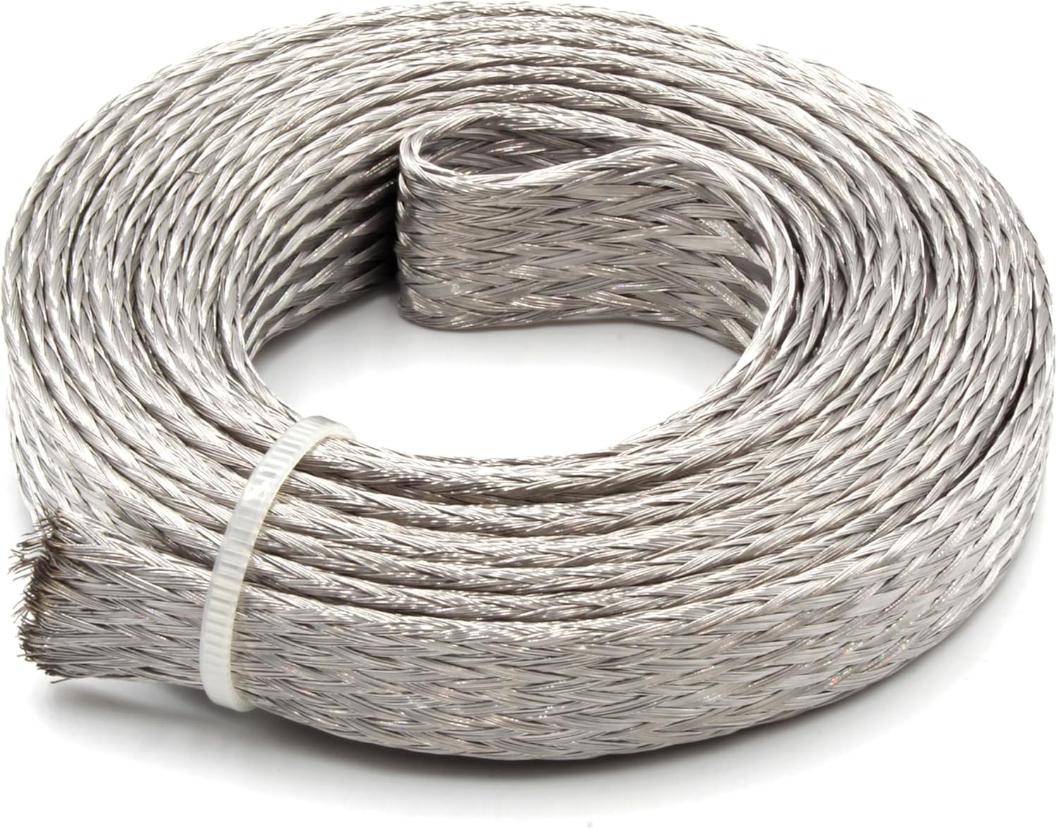 Stainless Steel Braided Sleeving 1/2″ 304SS Expandable Wire Sleeve 1.75 Inch