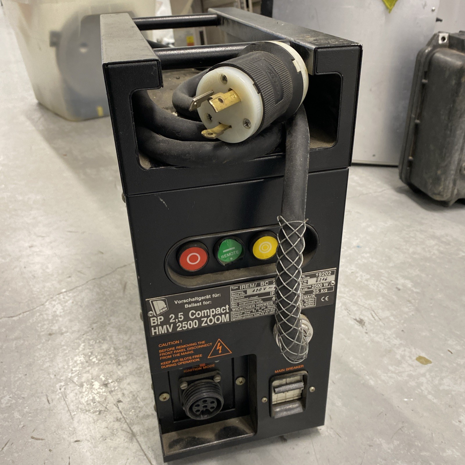 IREM MAGNETIC BALLAST FOR METAL HALIDE LAMPS INPUT 1.N.PE BC2500/A