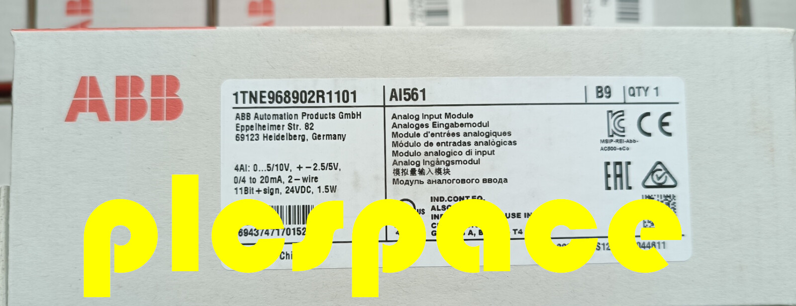 ABB AI561 1TNE968902R1101 brand new module Express DHL or FedEx