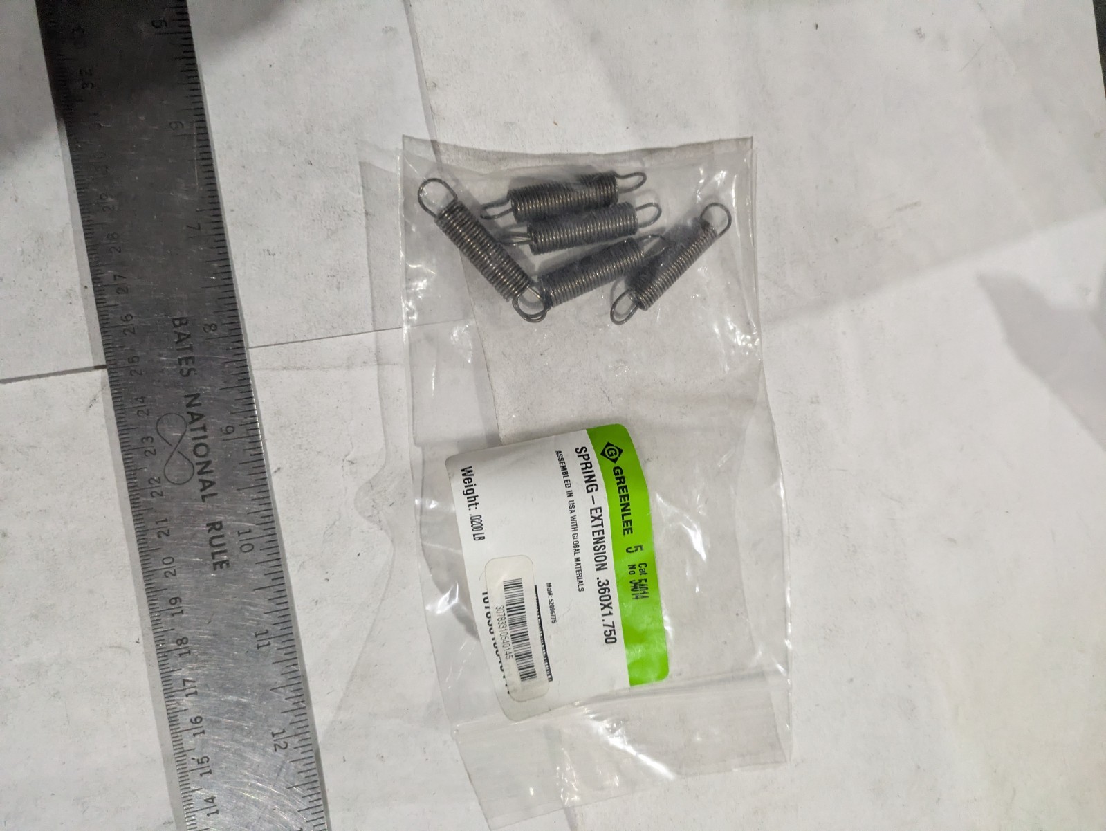 GREENLEE 54014 SPRING – EXTENSION .360X1.750 EACH