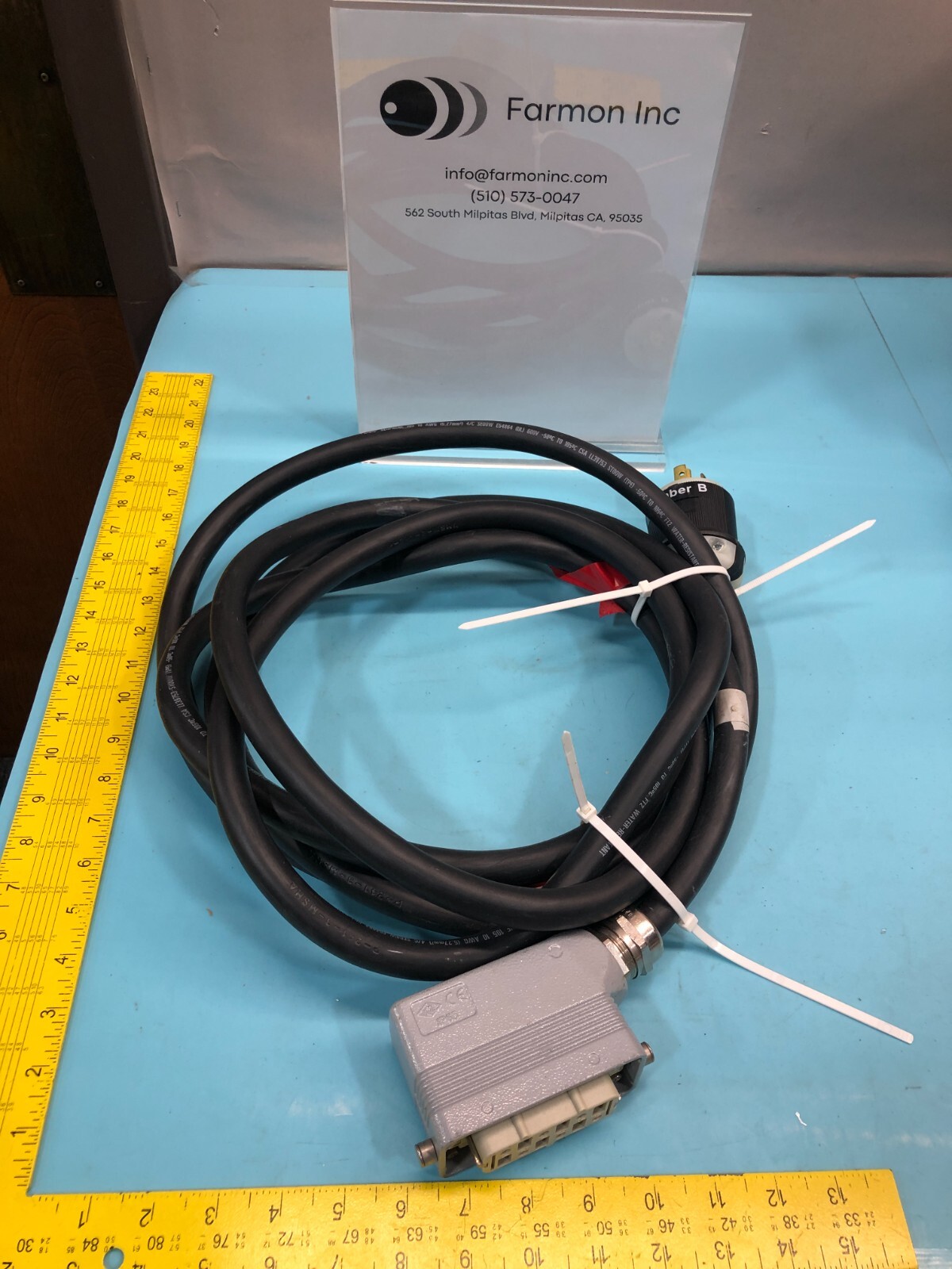 CCI P-241-3-MSHA POWER CABLE, Harting PC-6F20, 184342