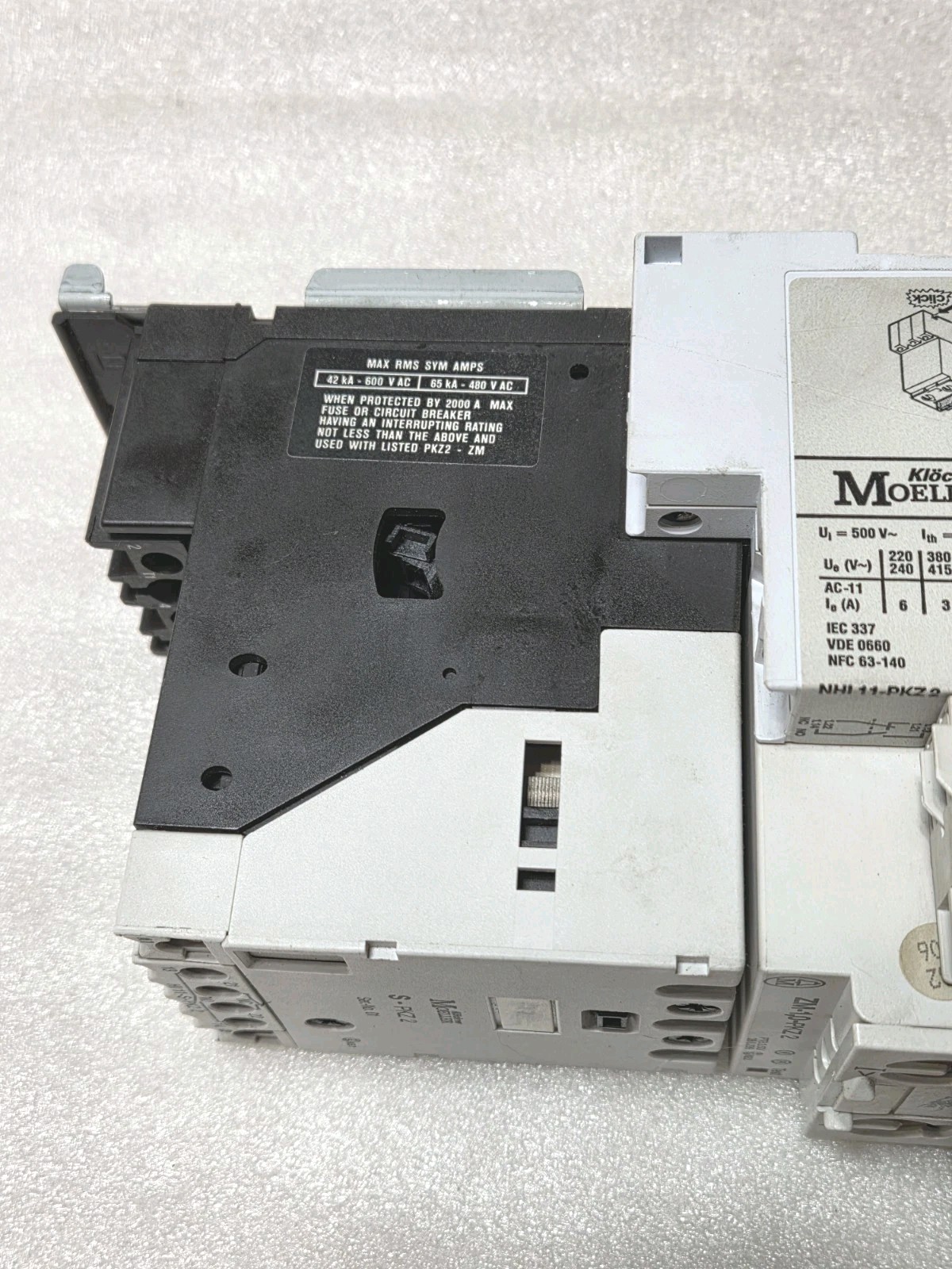 Klockner Moeller S-PKZ2,  ZM-1,0-PKZ2,PKZ2 Combination Starter Motor Protector