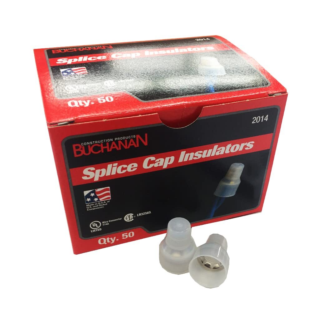 Buchanan 2014 Splice Cap Insulators, 50 pc