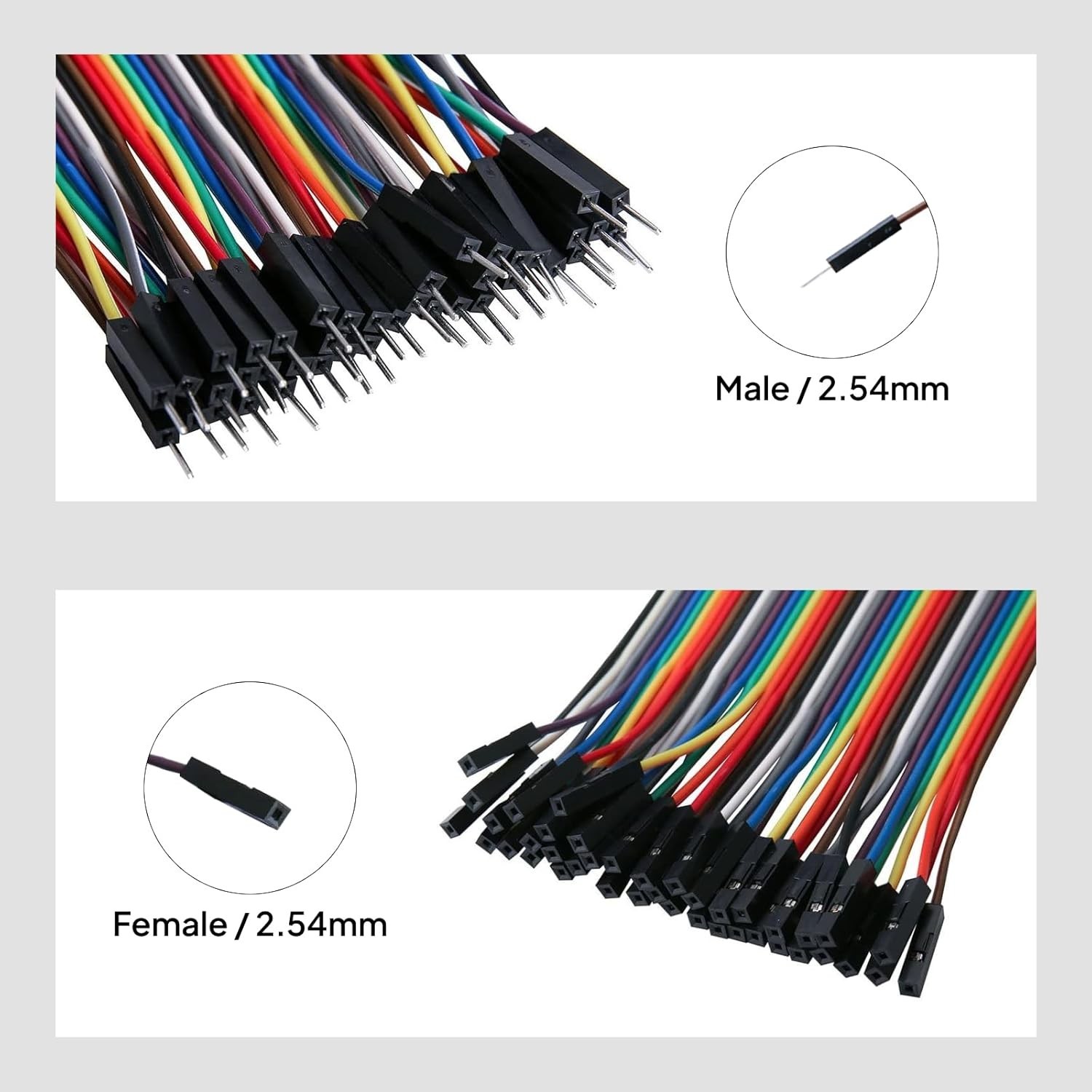 ELEGOO 120Pcs Dupont Jumper Wires Male Female Kit
