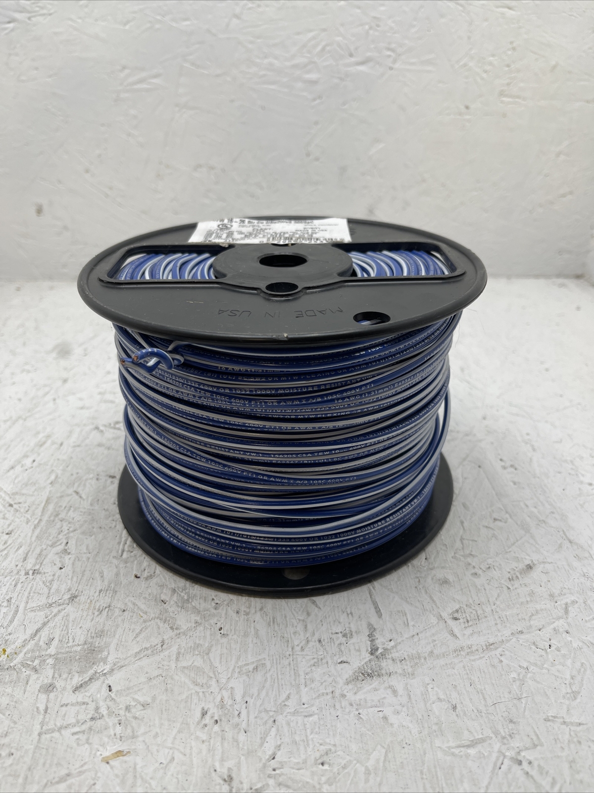 Southwire/Copperfield #16AWG Boat Cable Hook-Up BC-5W2 MTW AWM Wire Blue-500ft