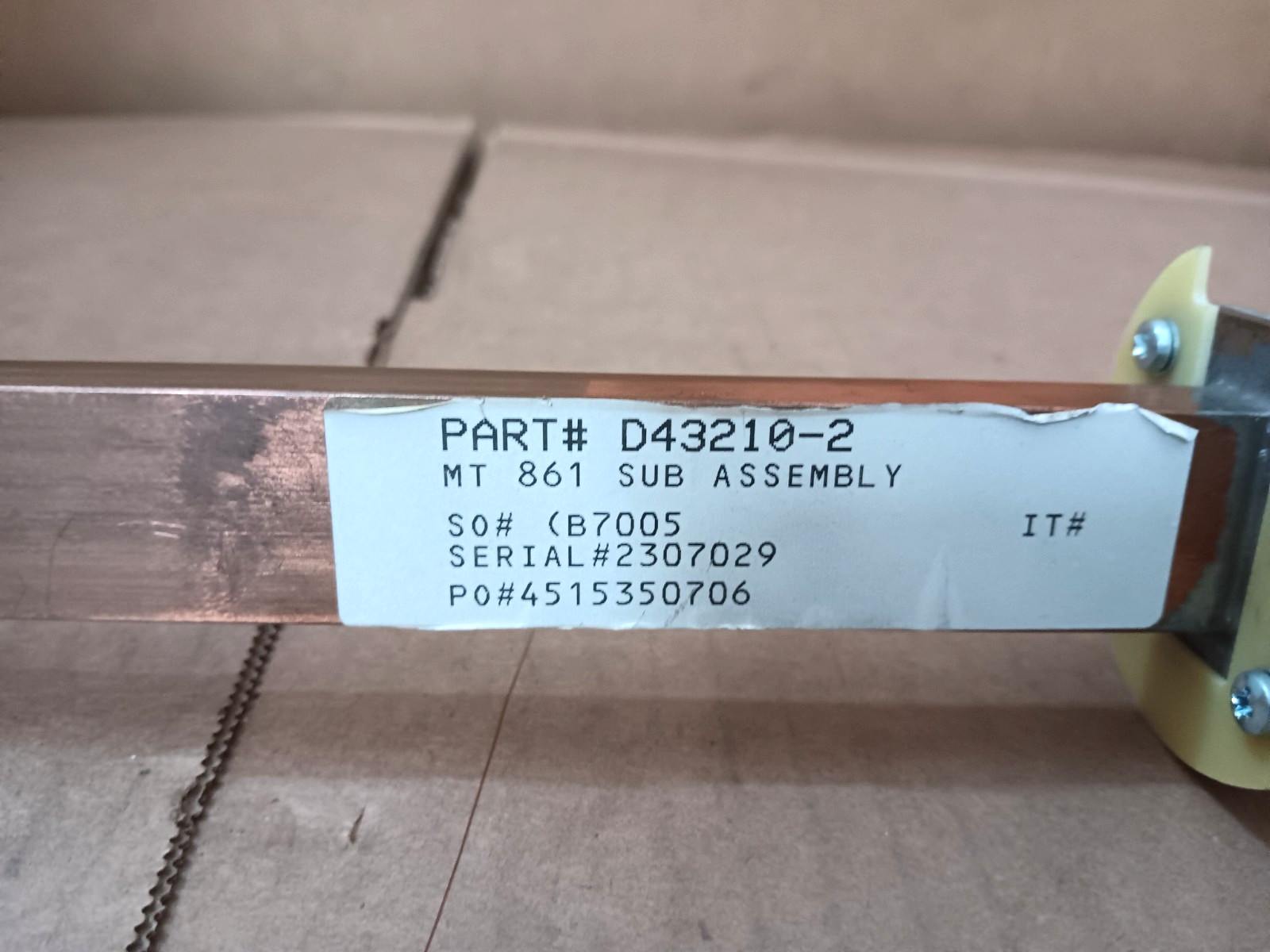 MO86751A-M04 Microchip Technology Gunn Oscillator Sub Assembly D43210-2 +8.5 VDC