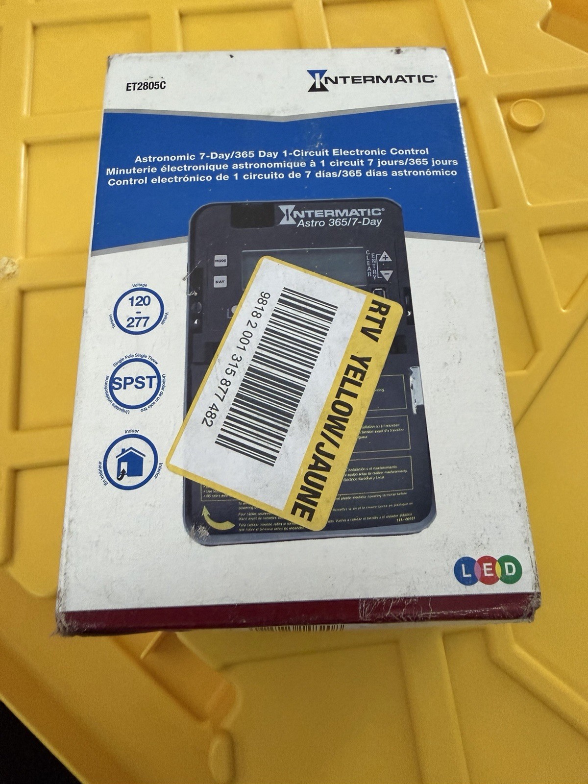 INTERMATIC ET2805C Electronic Timer, Astronomic 7/365 Days, 120-277 VAC