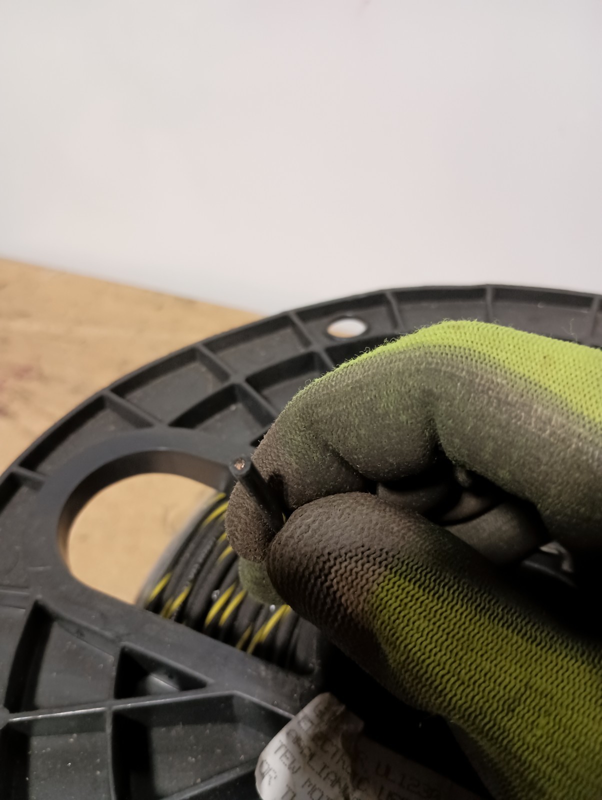 Black Yellow Stripe Contractor 816 FT Spool 14 GA Wire THWN THHN MTW AWM 600 V