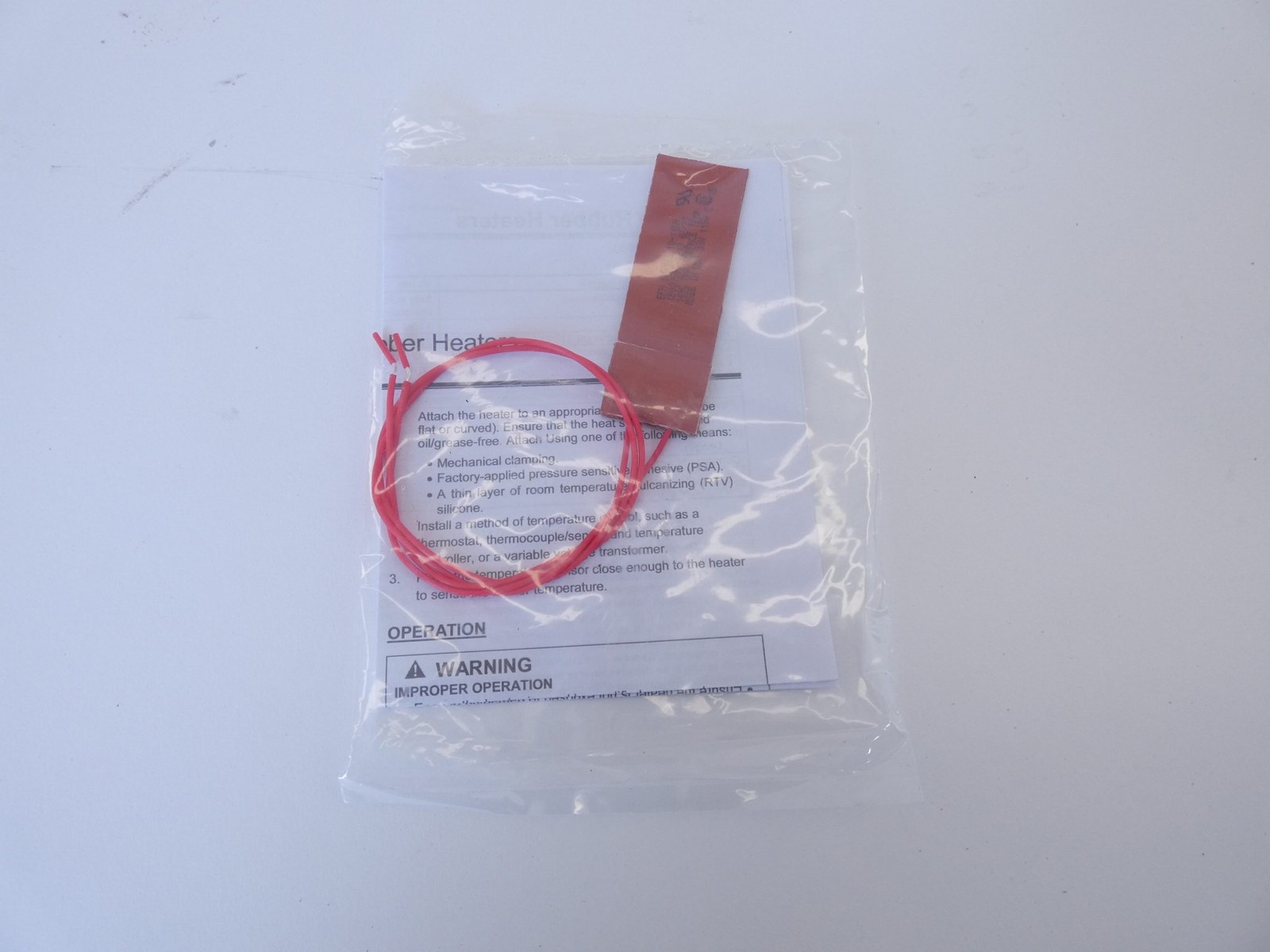 Benchmark Thermal EFH1009 Silicone Rubber Heater – NEW Surplus!