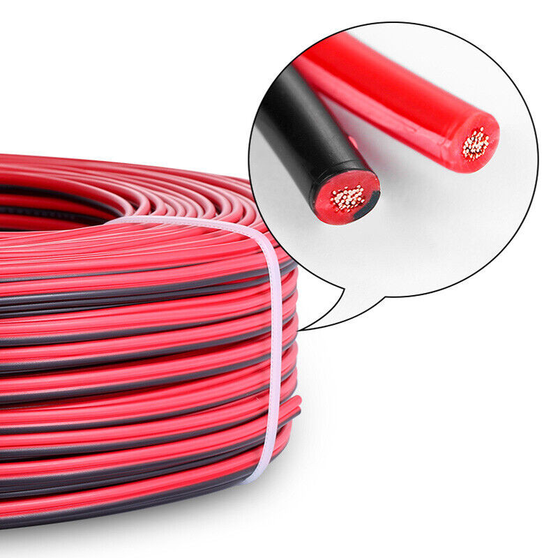 Twin 2-Core Flexible PVC Cable Wire 2 x 0.3mm² 0.5mm² 0.75mm² 1mm² – 2.5mm²