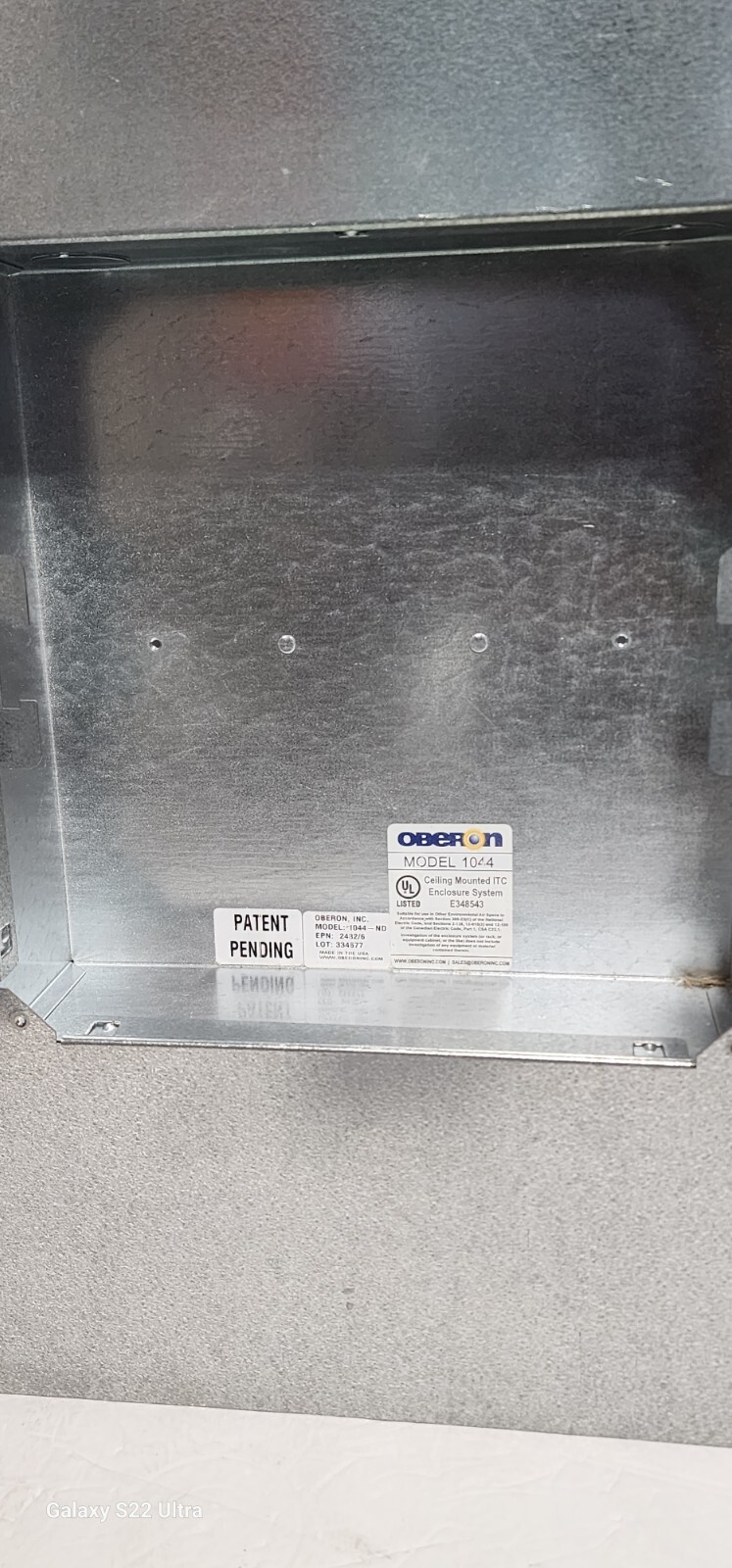 OBERON 1044-AN-S AP315 AP325 AP335 Recessed Suspended Ceiling Access Point Kit