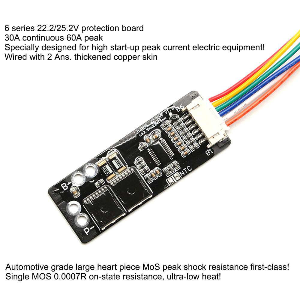 6S 30A/7S 30A/6S 50A/7S 50A with NTC Ternary Lithium Battery Protection Board