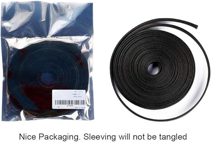 Braided Split Sleeving Wire Loom Tubing Cable insulated Sleeve Cord Protector
