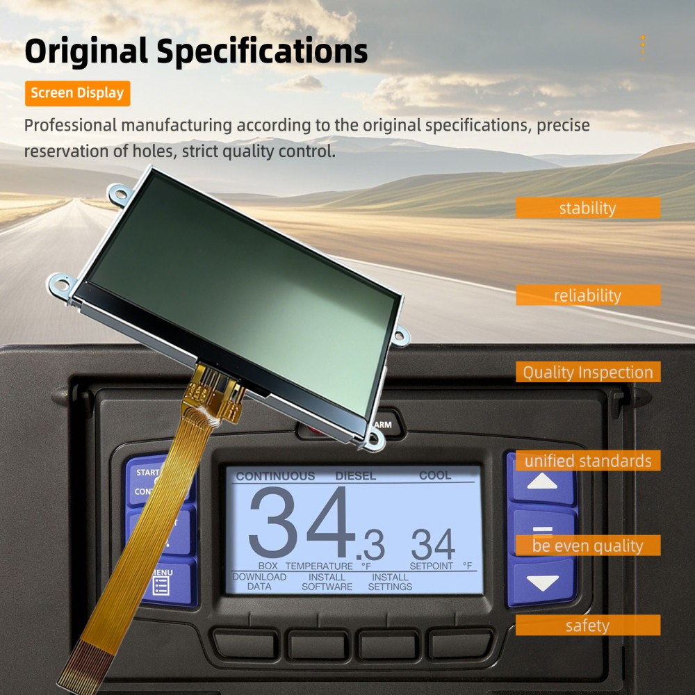 Display for Carrier Transicold X4 7500 7300 X3 2500 Vector 8500 8600 APX Module