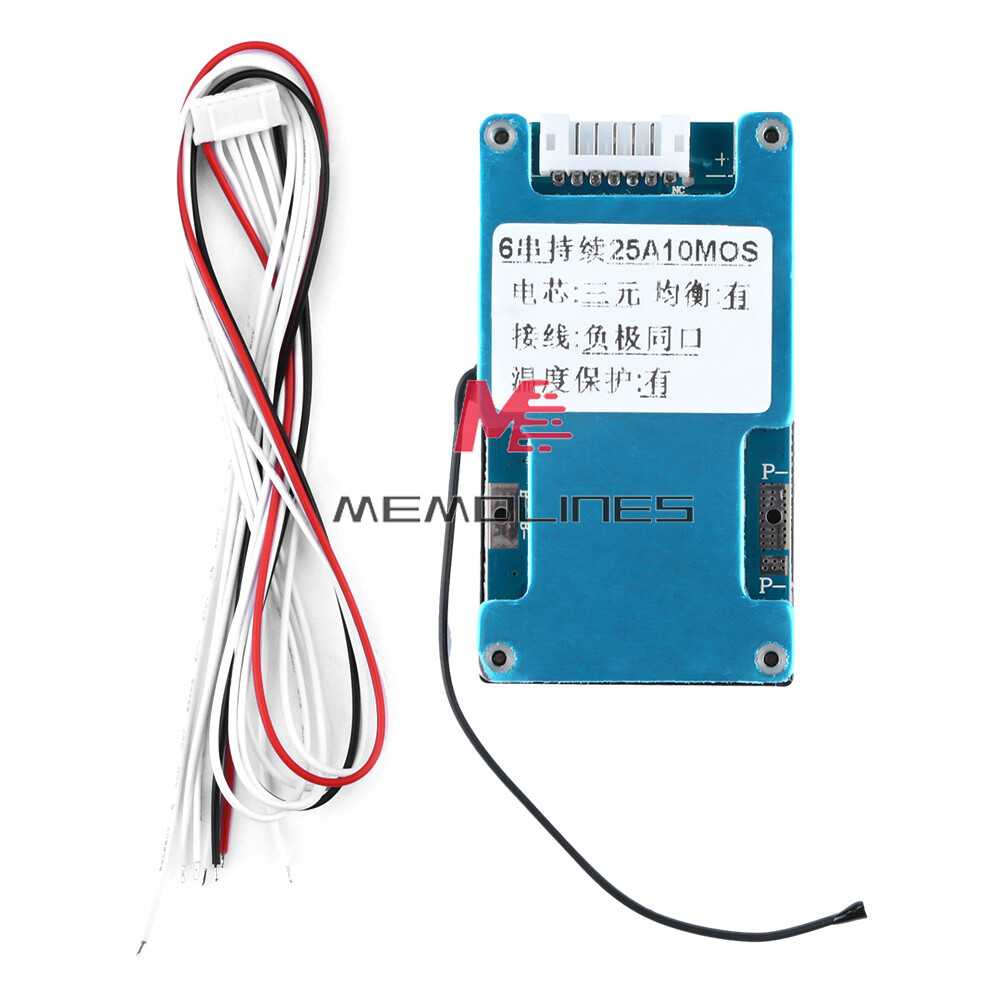 Li-ion Battery 6S Balanced Charge Board Equalizer With Temperature Protection