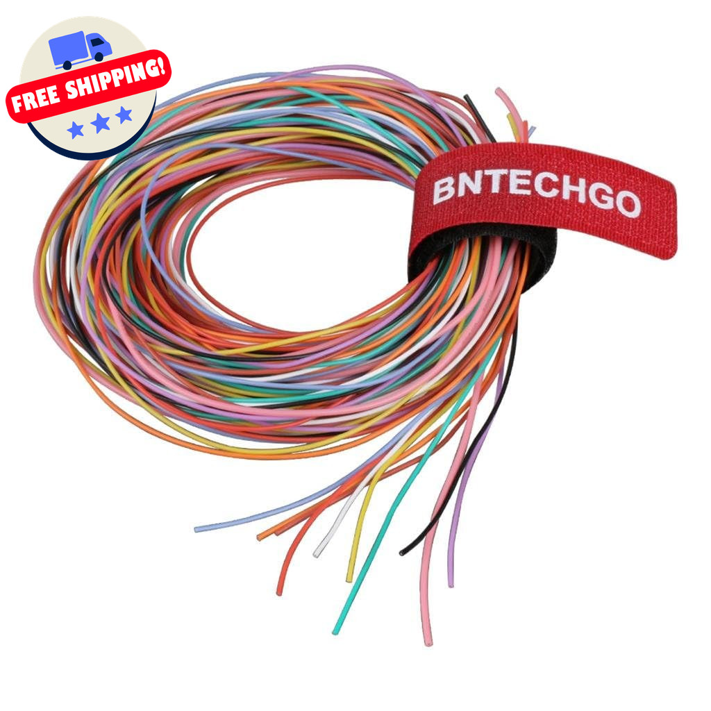 20 AWG Silicone Wire 10 Color Kit – 100Ft, Tinned Copper, Flexible
