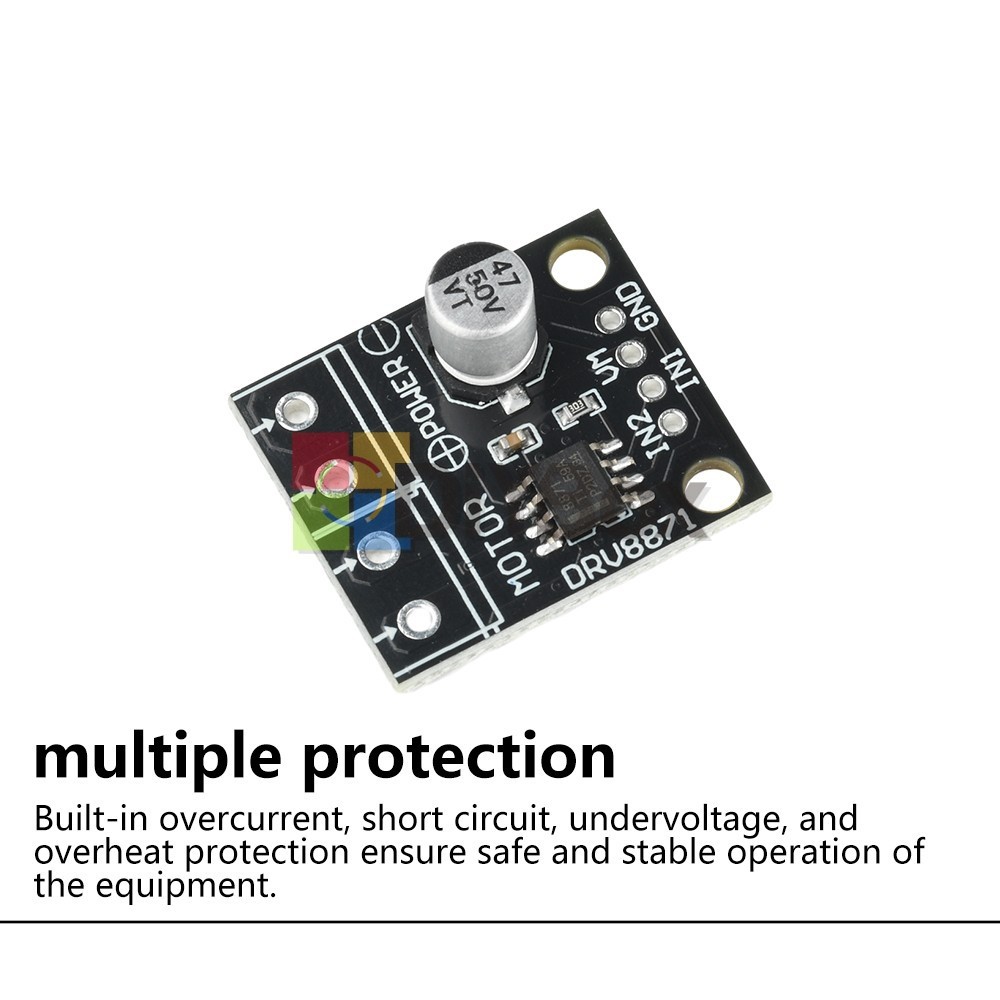 5PCS DRV8871 Brushed DC Motor Driver H-Bridge Module 3.6A PWM Control DC 6.5-45V