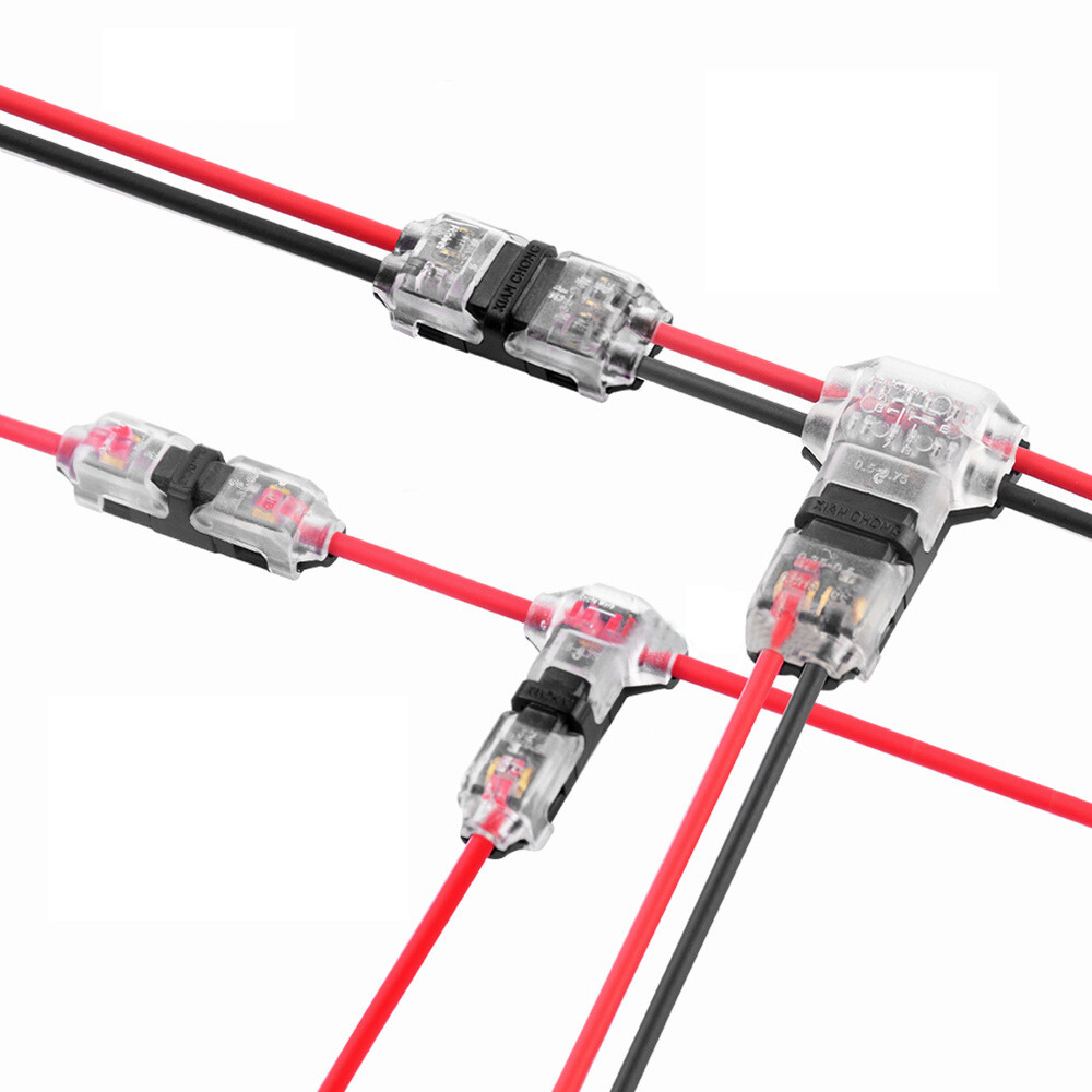 24X Low Voltage Wire Connectors Quick Solderless Wire Splice Connector 1/2/3 Way