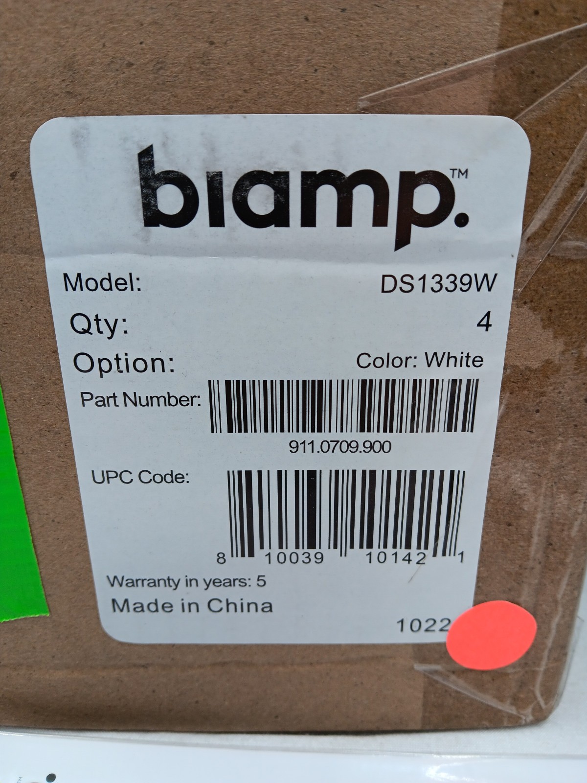 Biamp Dynasound DS1339W Sound Masking Speakers (4 pack)