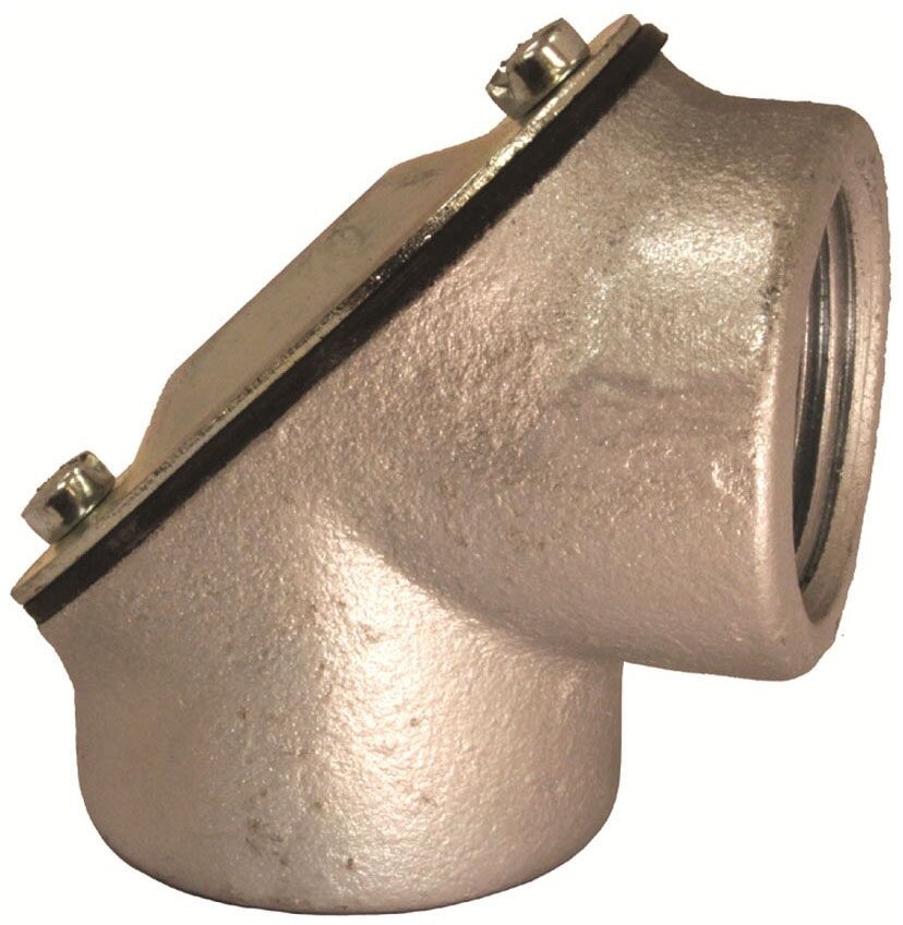 Allied PEF-75KON, 3/4″, Iron, 90D, Female/Female, Rigid Conduit Pull Elbow, 1 pc