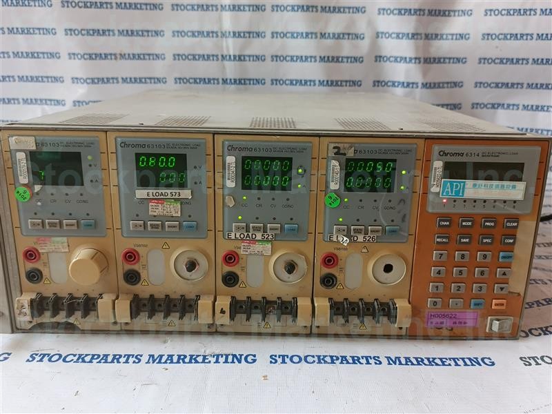 Chroma 6314 DC Electric Load Mainframe w/ 63103 4pcs 30Days Warranty