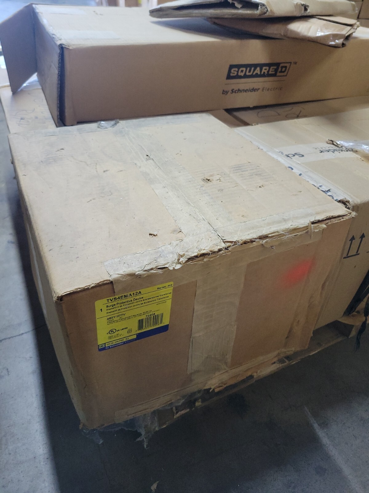 New Surplus Square D TVS4EMA12A Surgelogic 480Y/277V 3PH