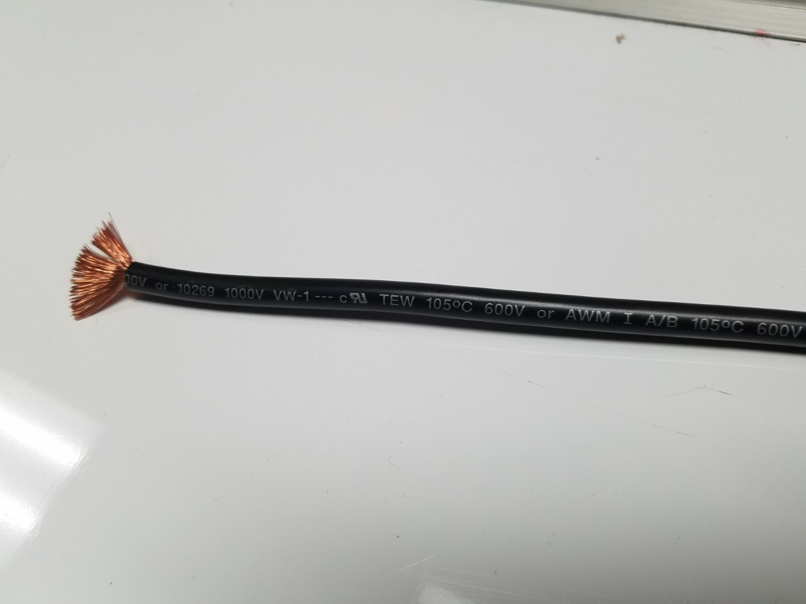 MTW 8 GAUGE AWG BLACK HIGH STRAND COPPER SPEAKER WIRE 10′ FT MADE IN USA
