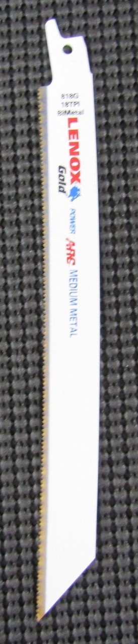 LENOX 21070818GR 8″ 18TPI MEDIUM METAL RECIPROCATING SAW BLADE – LOT OF 3