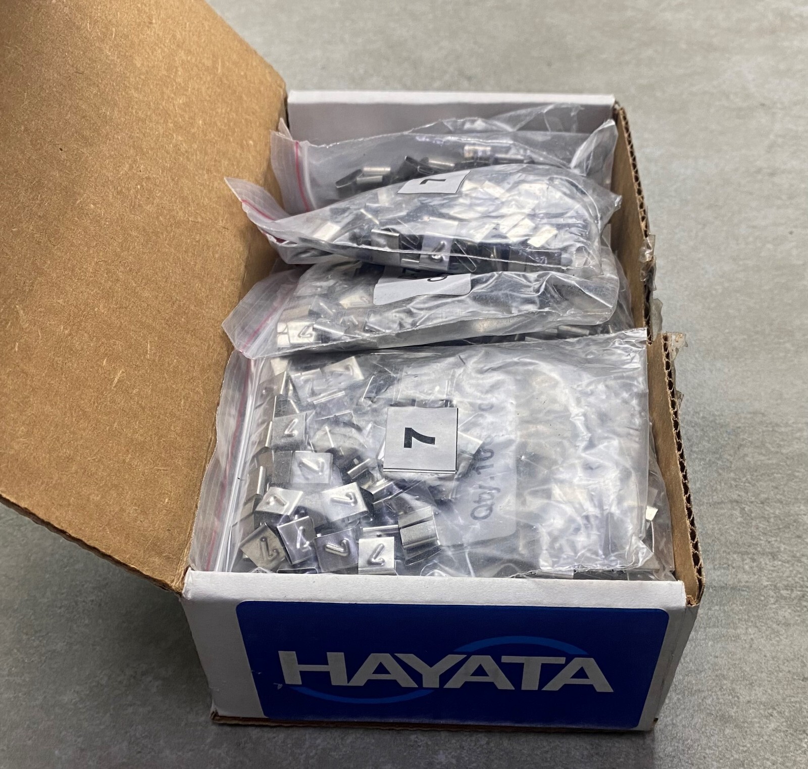 HAYATA ID-7, Stainless Steel Cable Marker 316SS, Symbol “7” , 100 Pc’s Pkt