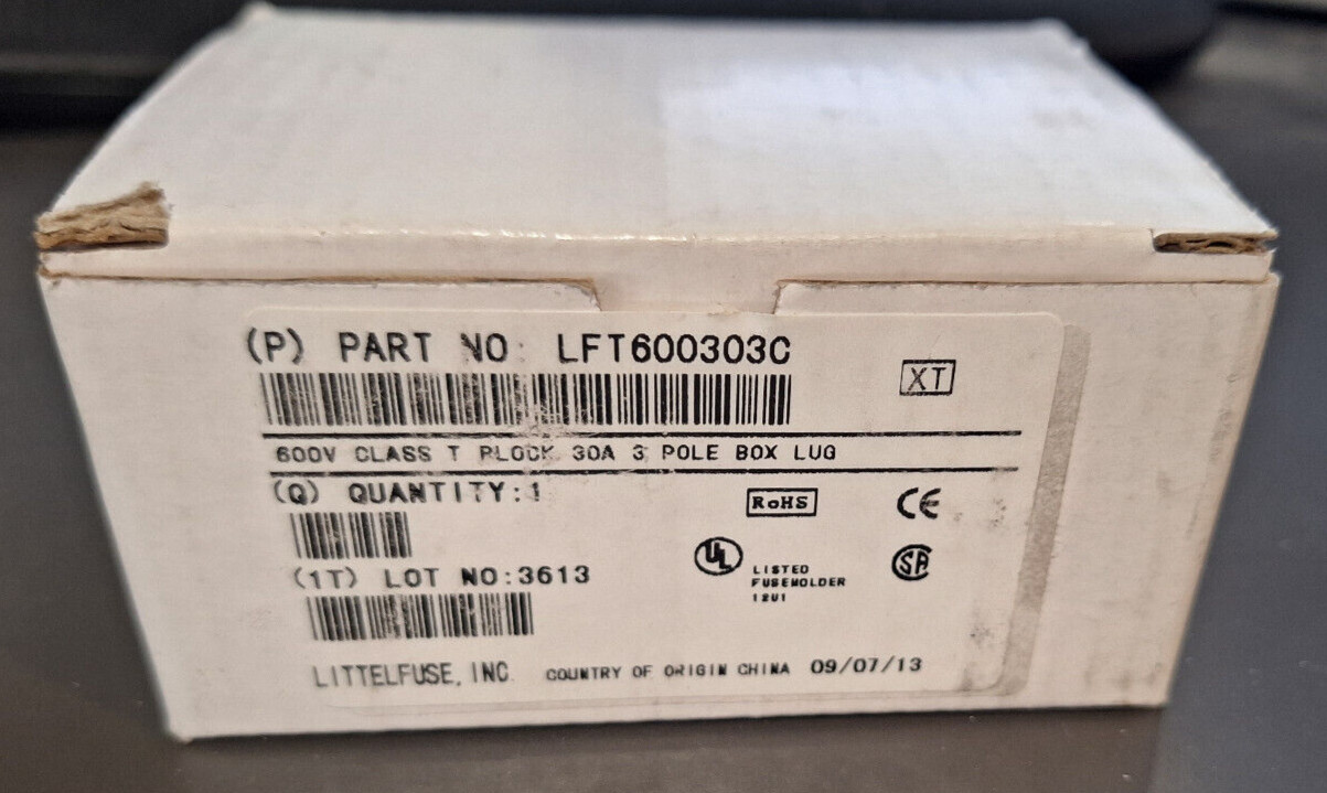 LFT600303C, POWR-GARD Fuse Block, With Fuse Block Covers, LFT60030FBC