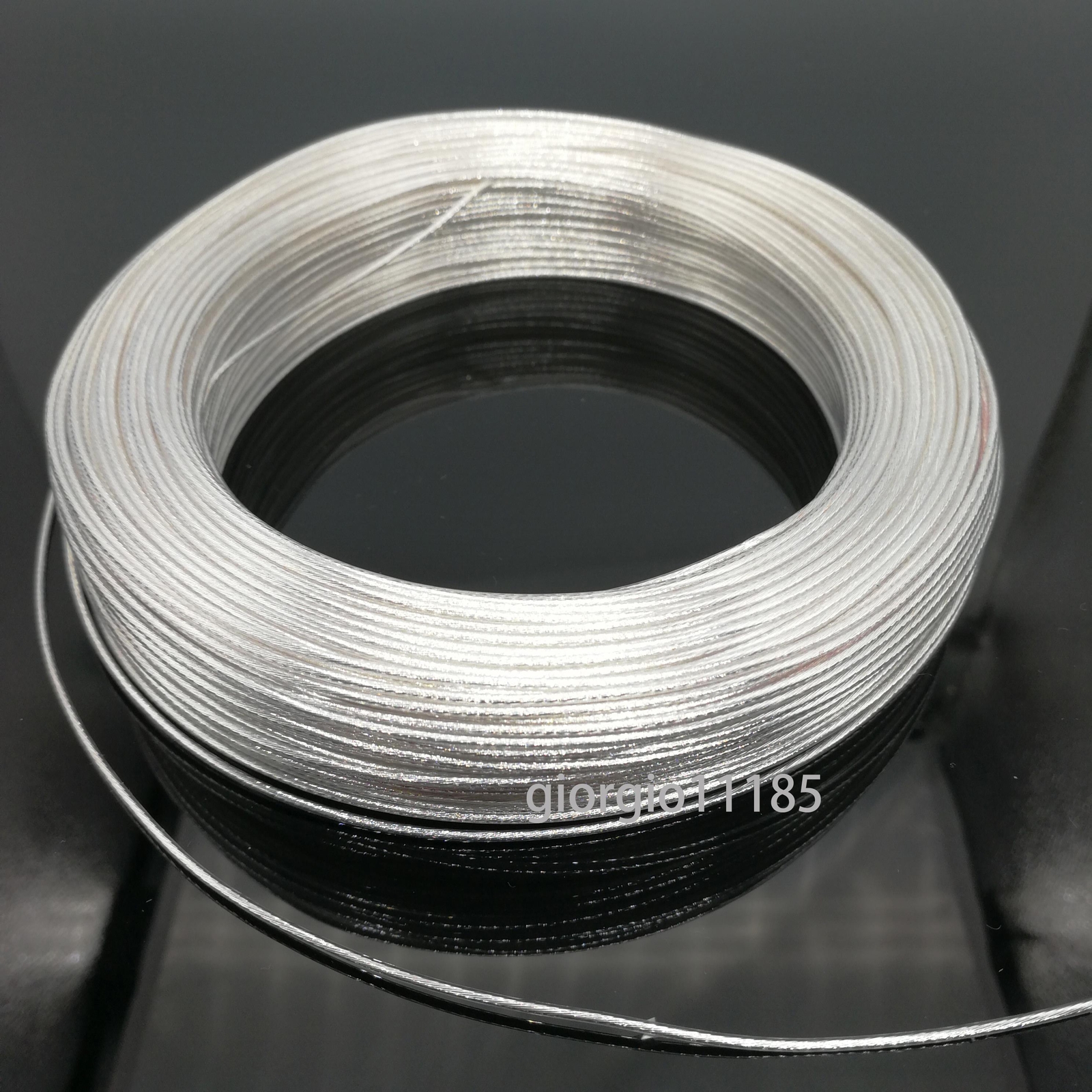 20 Feet 13 AWG High Temperature Polytetrafluoroethylene PTFE Silver Plated Wire
