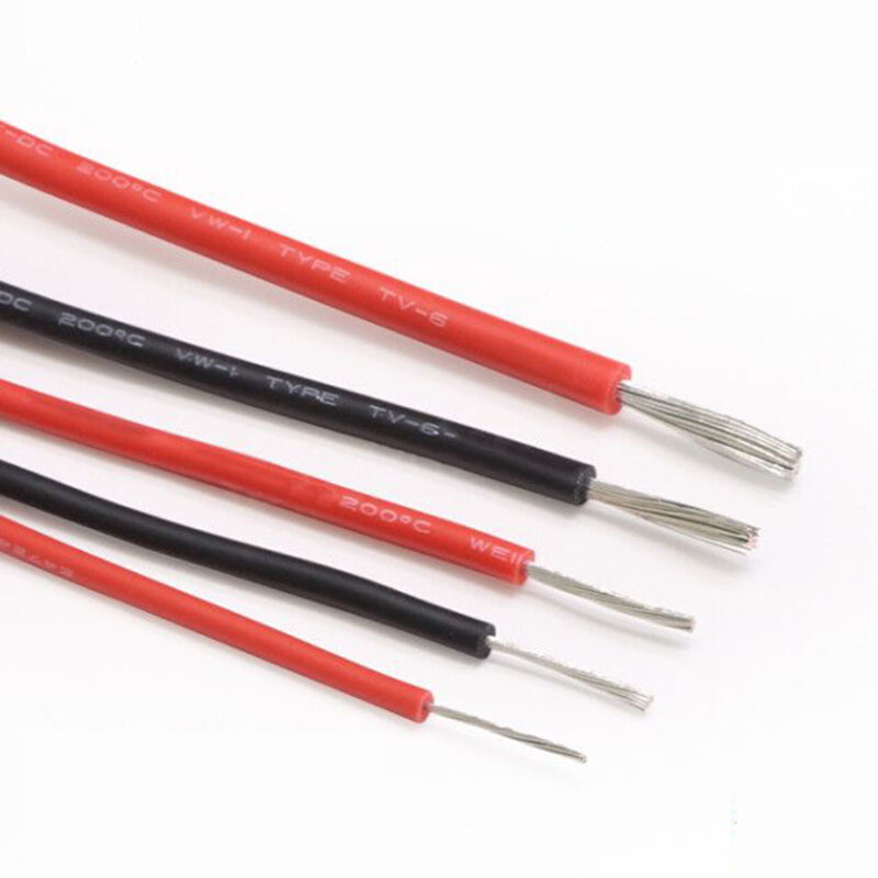 UL3239 Silicone High Voltage Wire 14/16/18/20/22AWG Insulation Black/Red/White