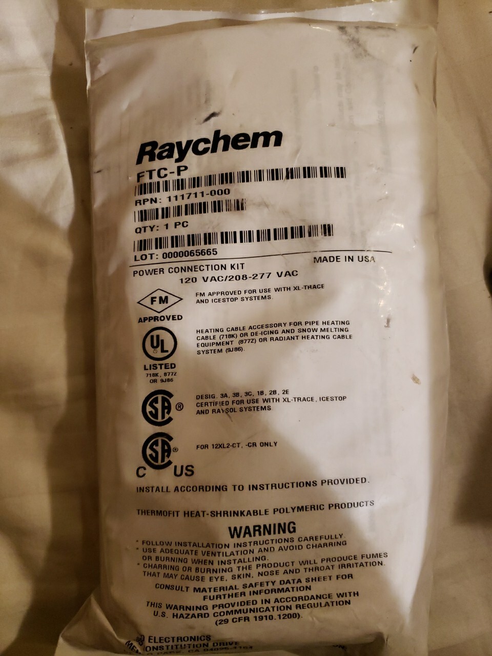 Raychem FTC-P Power Connection Kit