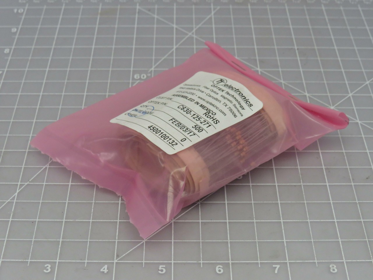 LOT OF 500 TT ELECTRONICS C630-125-271 4500100132 ROHS DIODES T172227