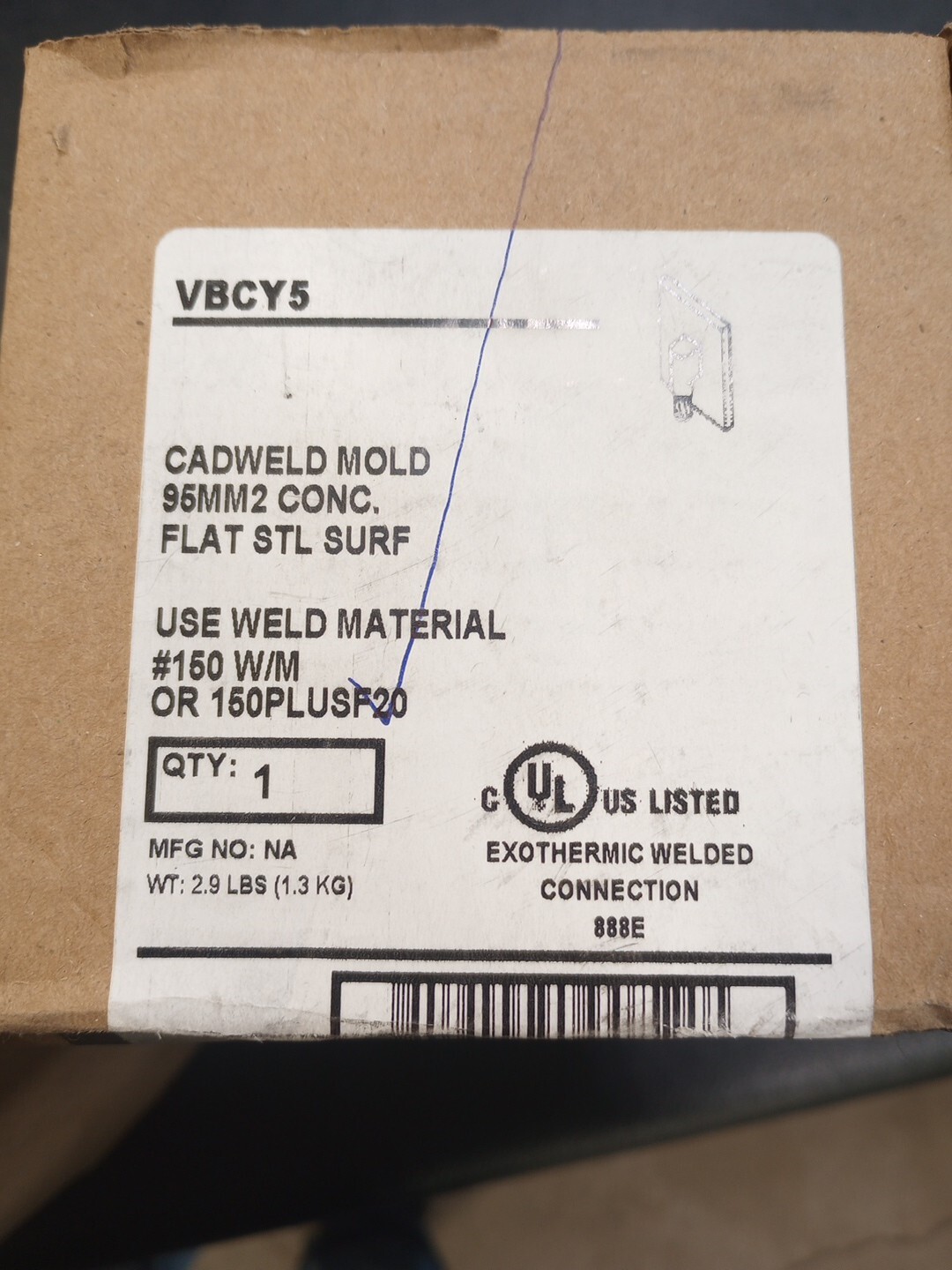 erico cadweld mold Vbcy5 New In Box Unused