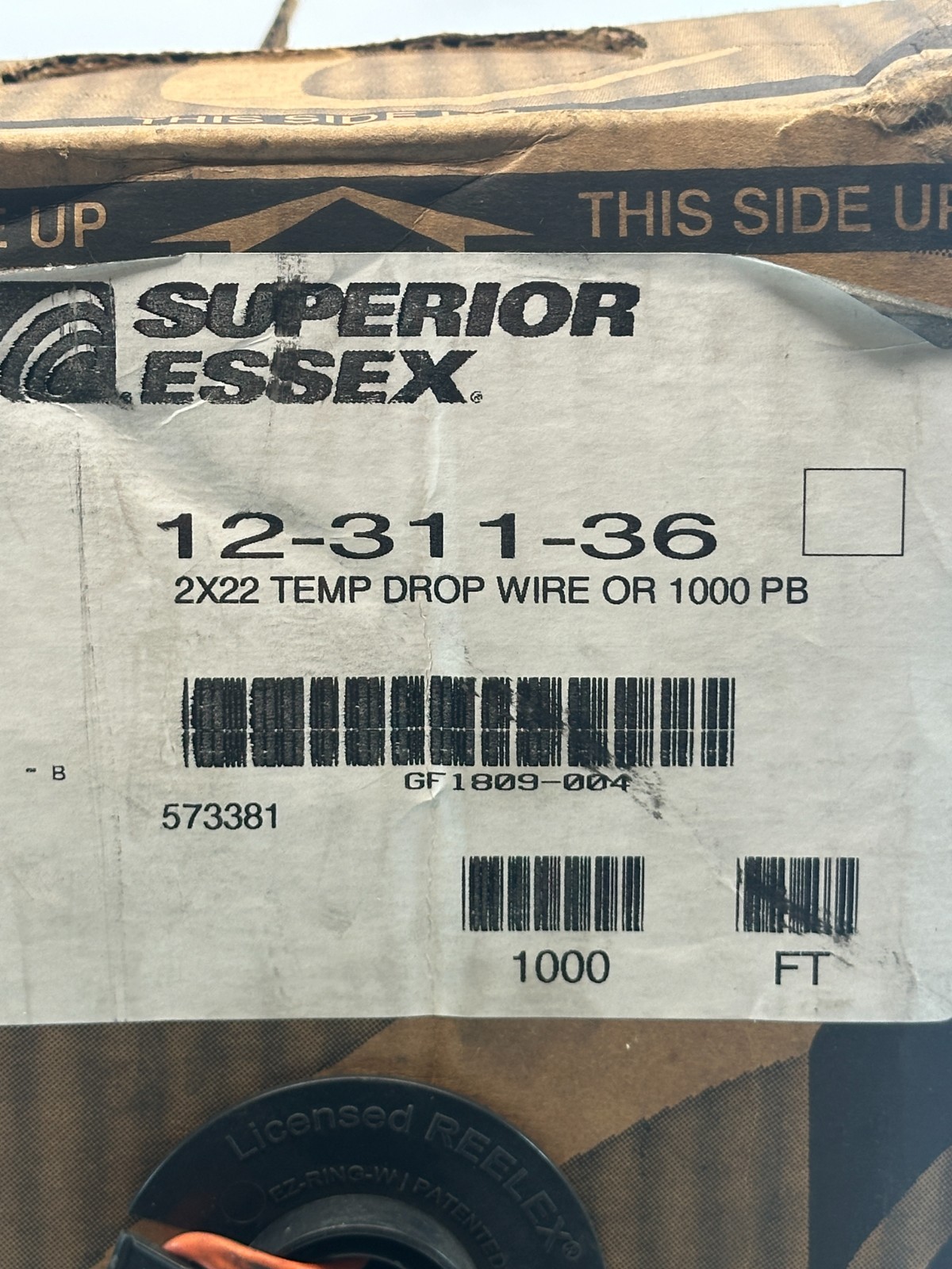 Superior Essex 12-311-36 2×22 Temp Drop Wire 1000 PB Orange (1000 Foot Box)