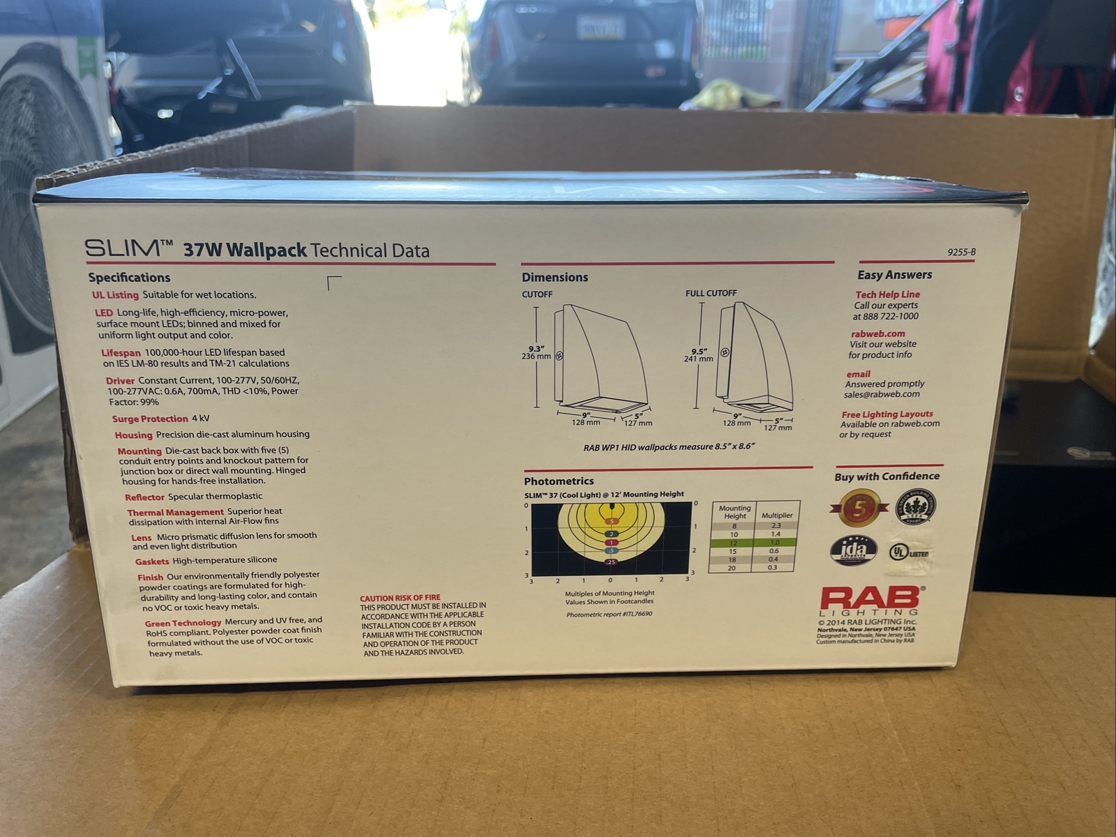RAB LIGHTING SLIMFC37Y / SLIMFC37Y (BRAND NEW)