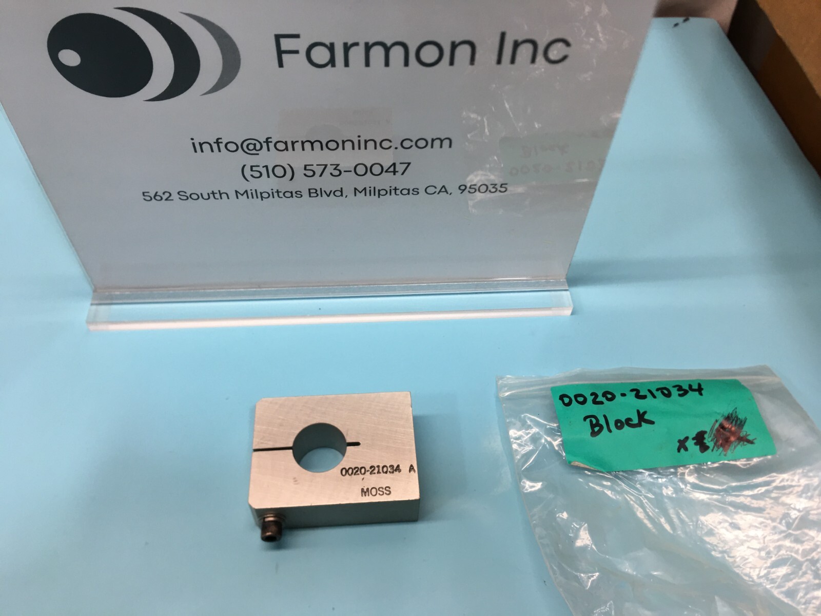 Applied Materials AMAT 0020-21034 Block, 186009