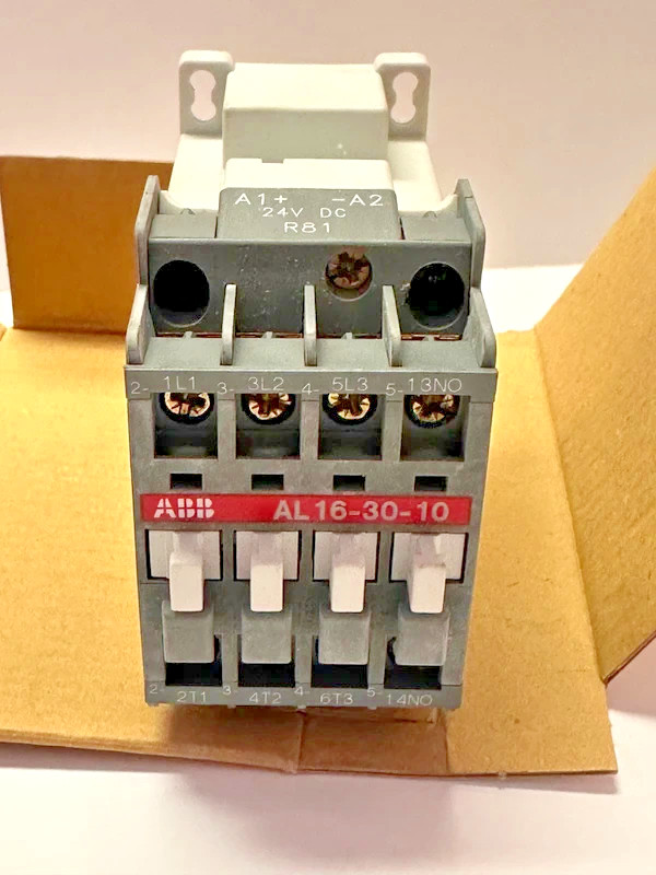 2PCS LOT – ABB AL16-30-10 Contactor 24VDC 1NO 1SBL183001R8110- BRAND NEW