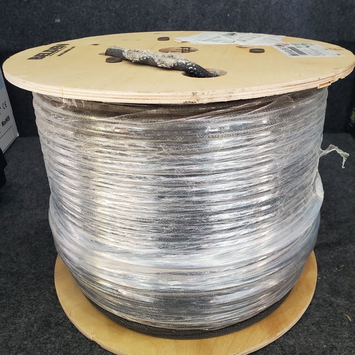 BELDEN 500Ft. 6AWG Braided Lead Wire, 1C, Copper Black 30806 010*