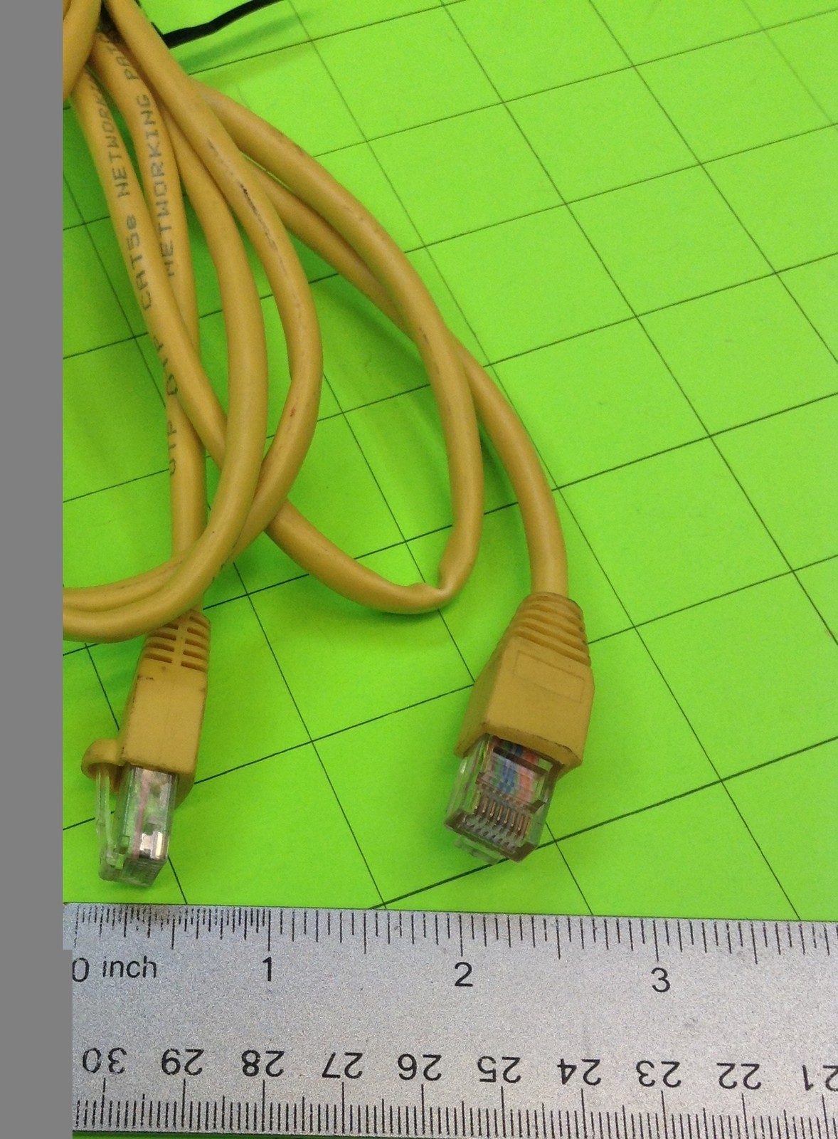 Yellow CAT5E 6′ Length Network Cable Cord