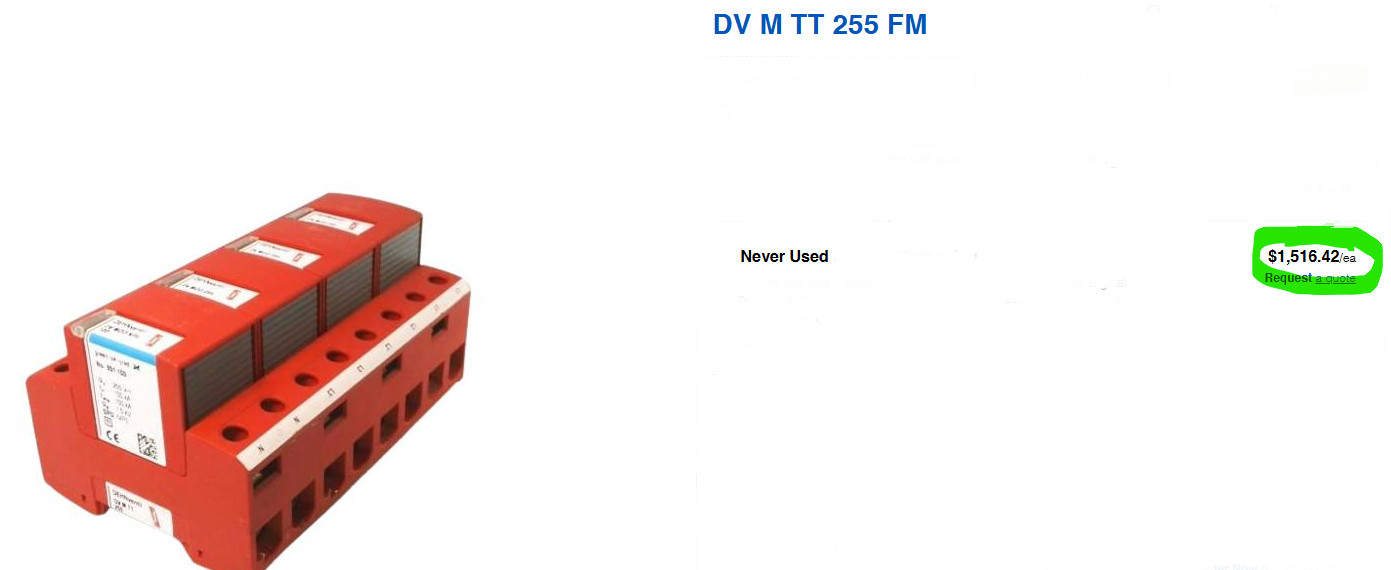 Dehn Dehnventil M DV M TNS 255 FM Combination Arrester 951405 OVP, New