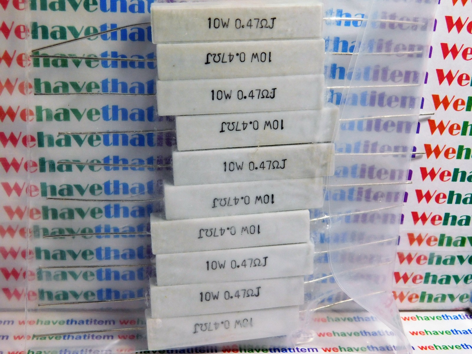 3ohm 15w / AXIAL DISCHARGE WIREWOUND CEMENT RESISTOR / 10 PIECES (qzty)