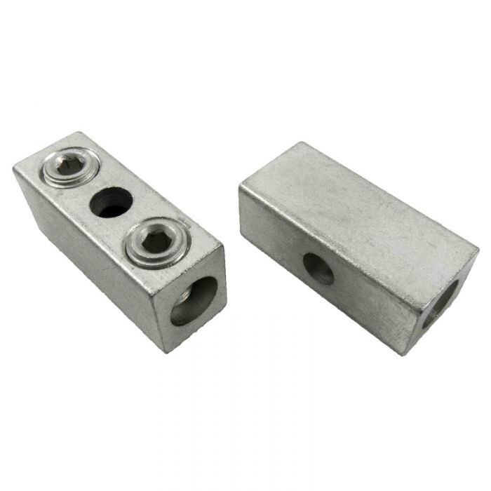 Hazlet 2 Screw Splicer/Reducer, Aluminum, 250 kcmil (4/0 AWG) – 6 Wire Range