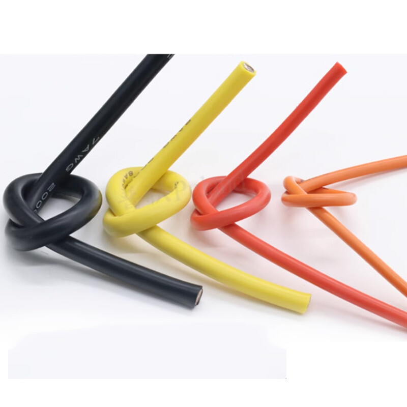 5M 22/24/26/28/30AWG UL Flexible Silicone Wire Super Soft RC Cable Line 200℃ New