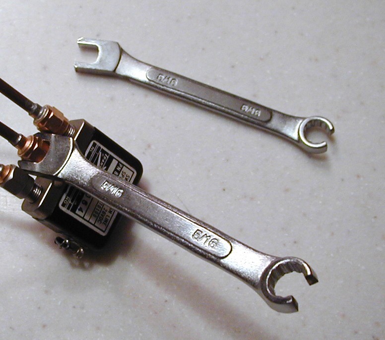 Custom Ground 5/16 inch Open/Flare end SMA Wrench for tight spots! Very Handy !