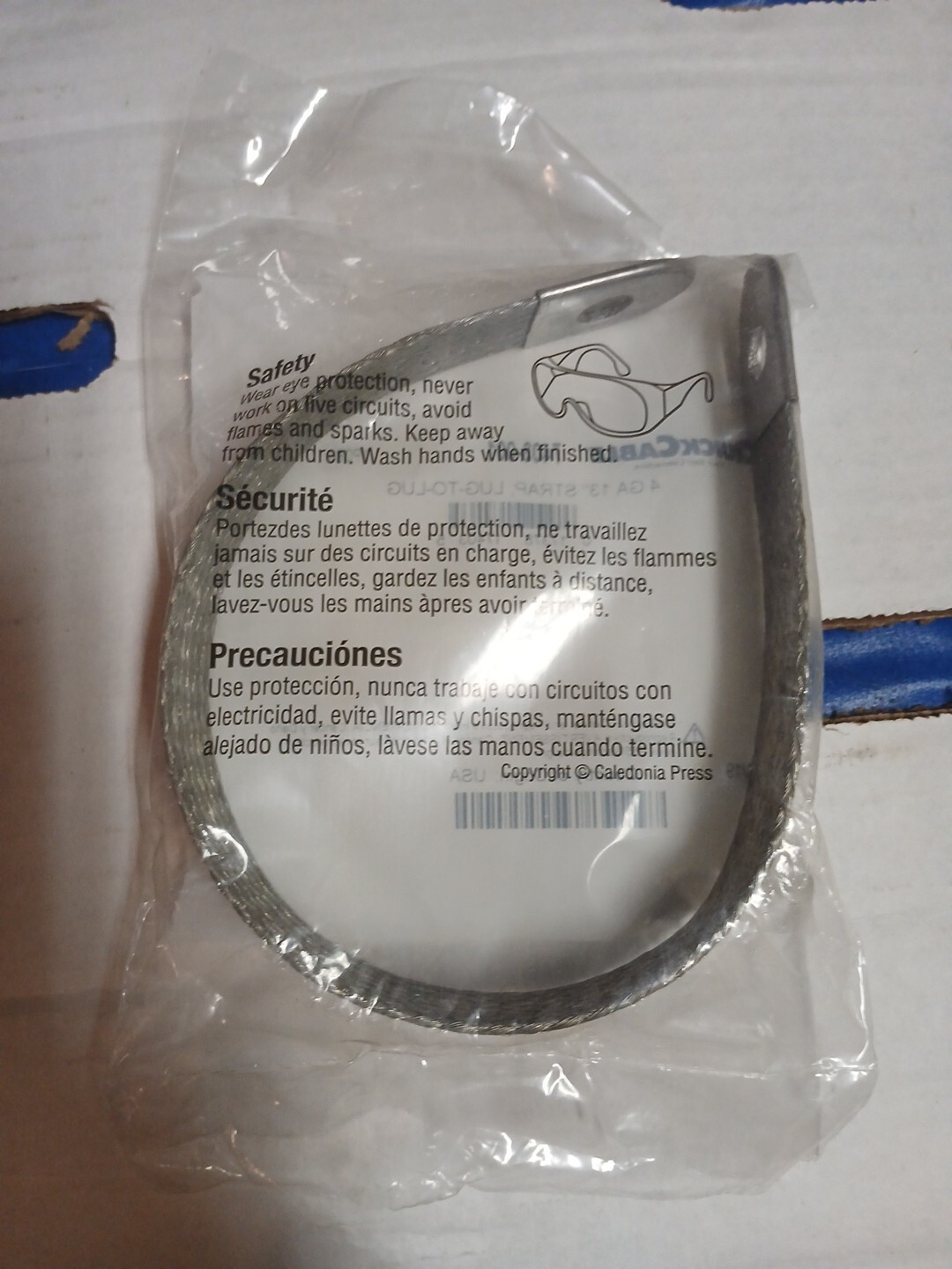 Quick Cable Grounding Strap 7403-001, 4 GA 13″ Strap, Lug-to-Lug